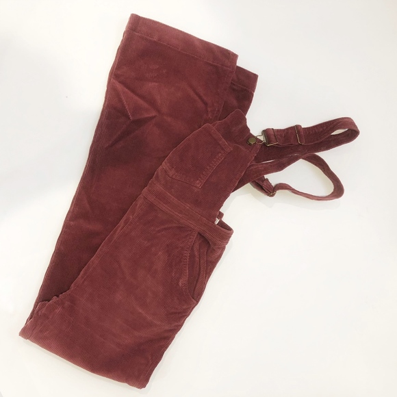 ✨sold✨reformation • rust overall corduroy jumpsuit - Picture 7 of 7
